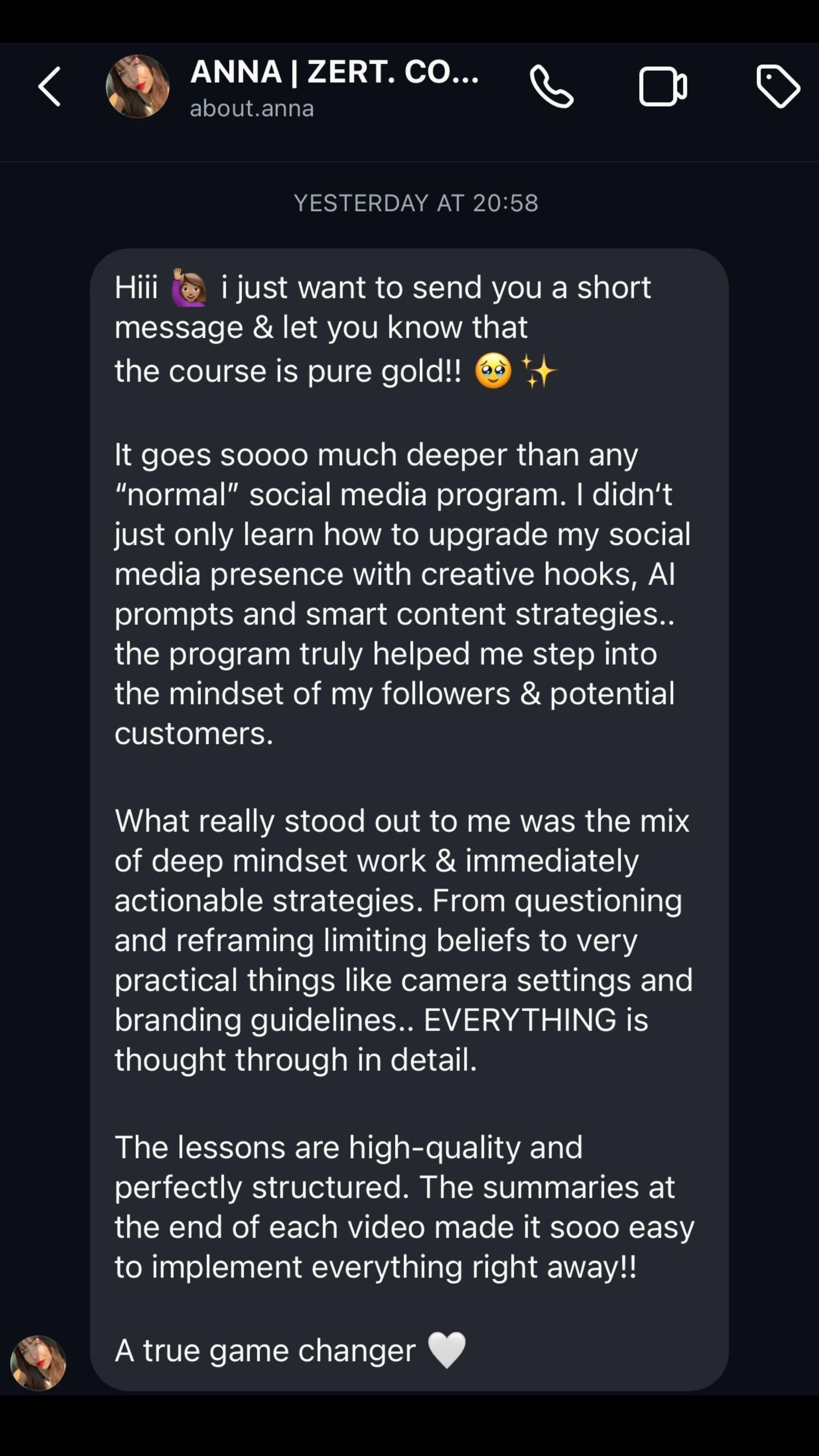 Anna, Certified Coach