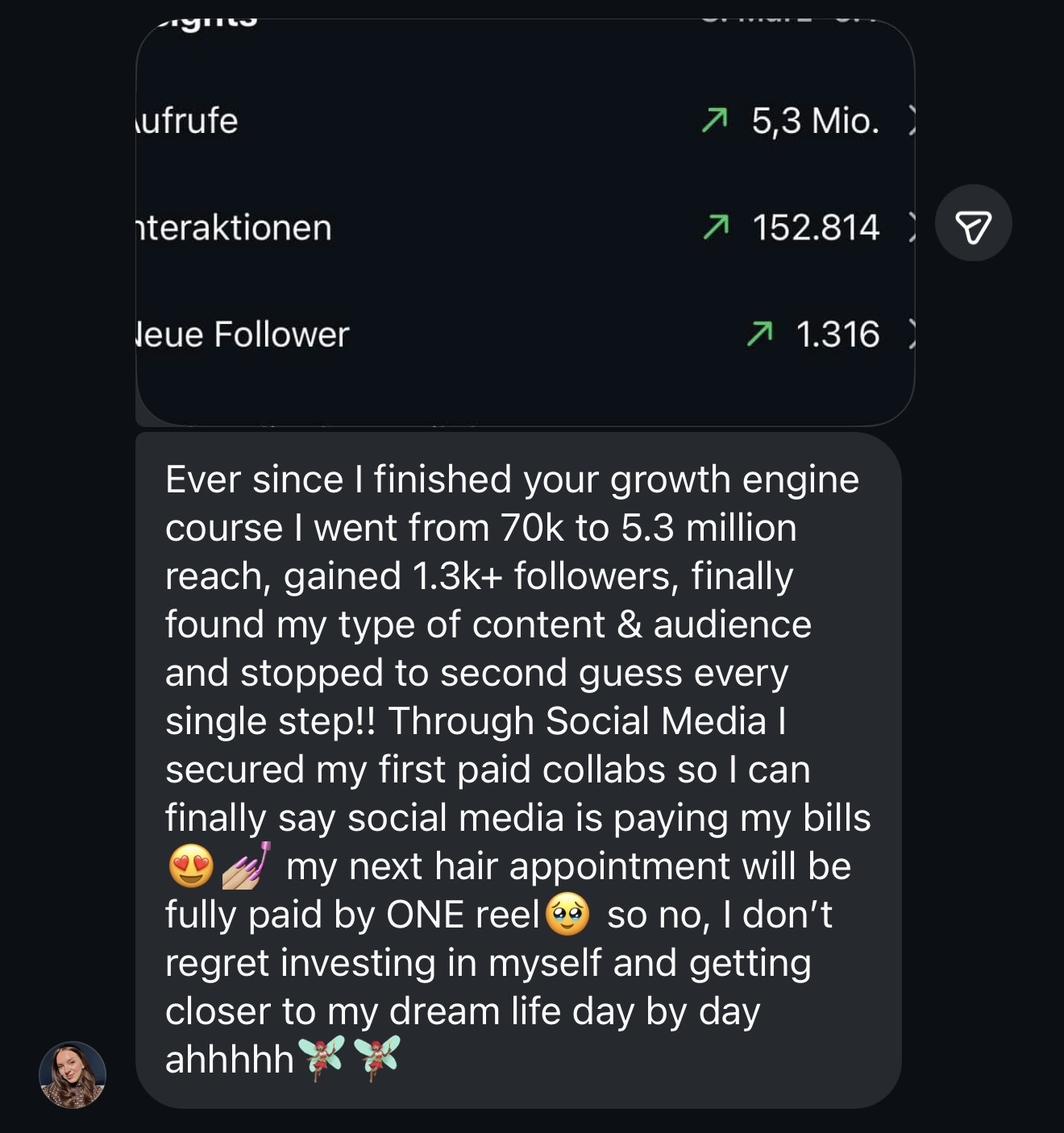 Larisa: 70K to 5.3M views